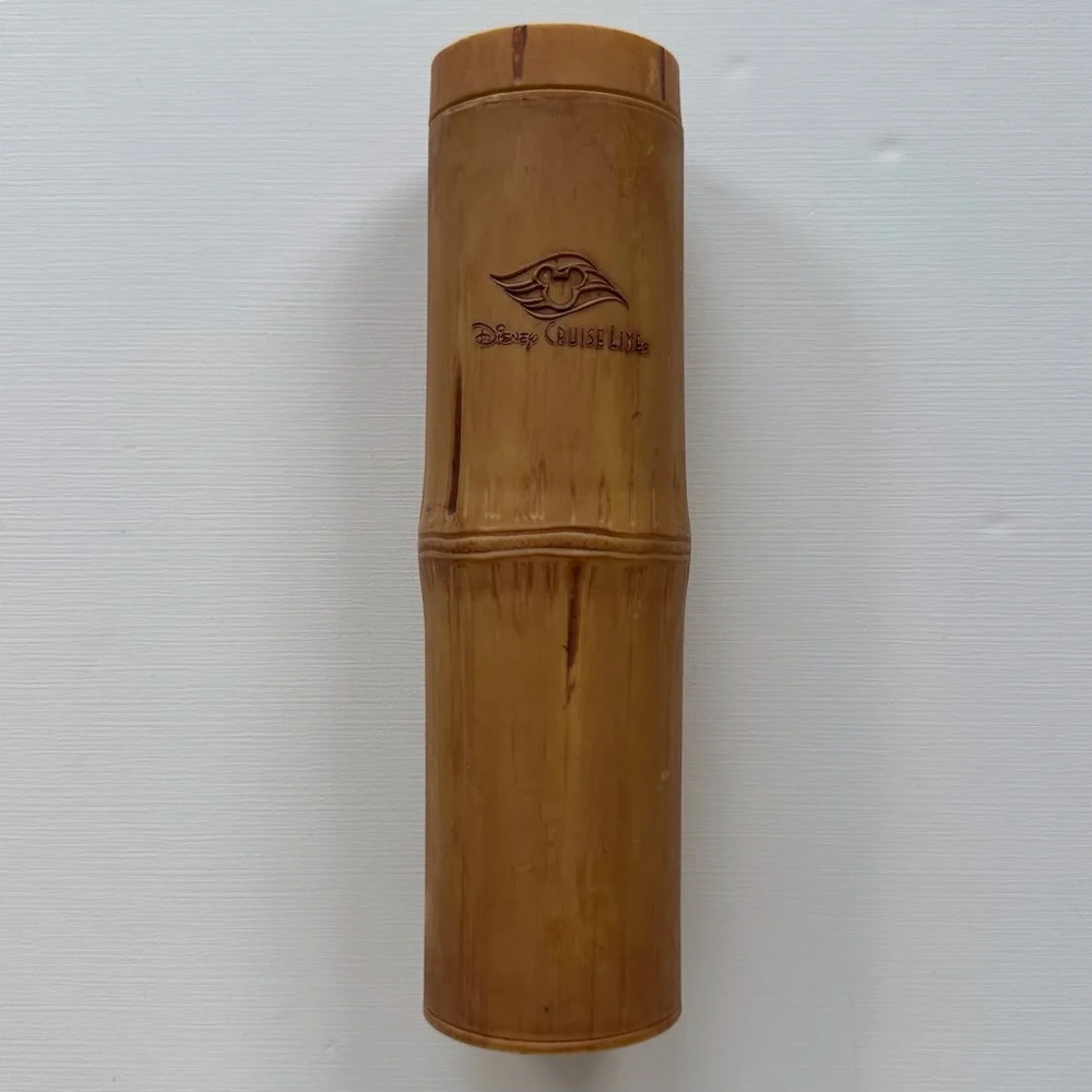 Disney Cruise Line souvenir bamboo luau tiki sipper cup‎